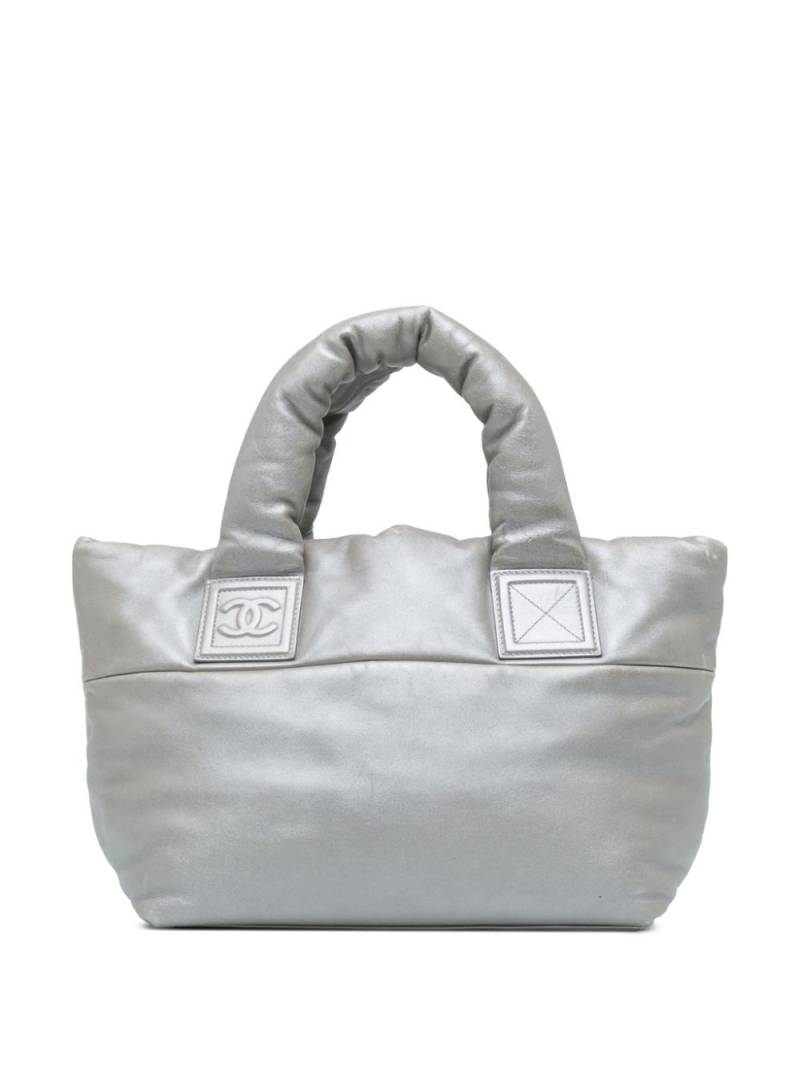 CHANEL Pre-Owned 2009-2010 Small Lambskin Coco Cocoon Reversible tote bag - Silver von CHANEL Pre-Owned