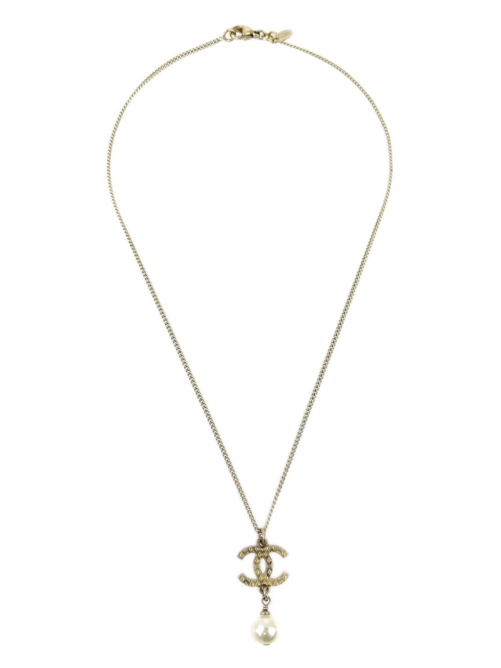 CHANEL Pre-Owned 2009 CC chain pendant necklace - Gold von CHANEL Pre-Owned