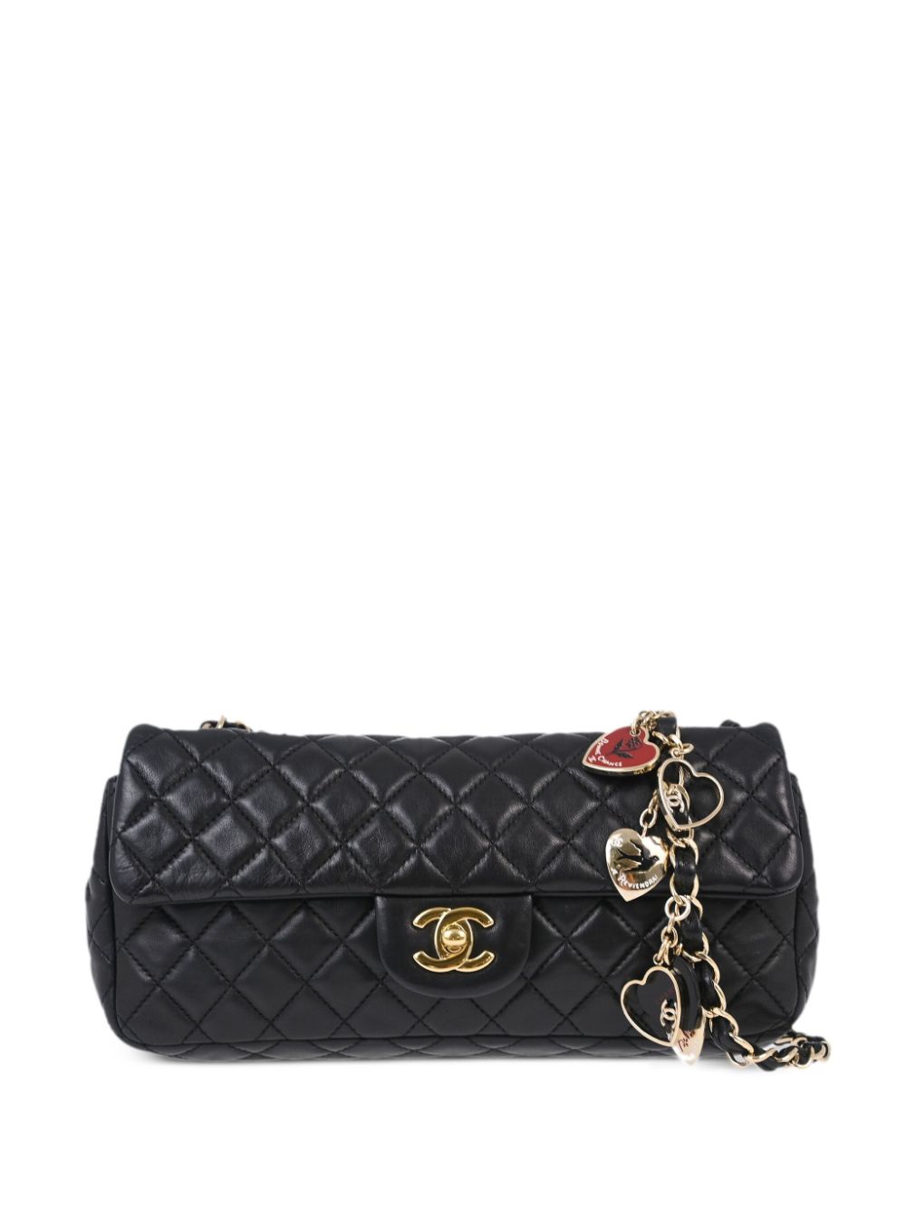 CHANEL Pre-Owned 2009 Valentine East West shoulder bag - Black von CHANEL Pre-Owned