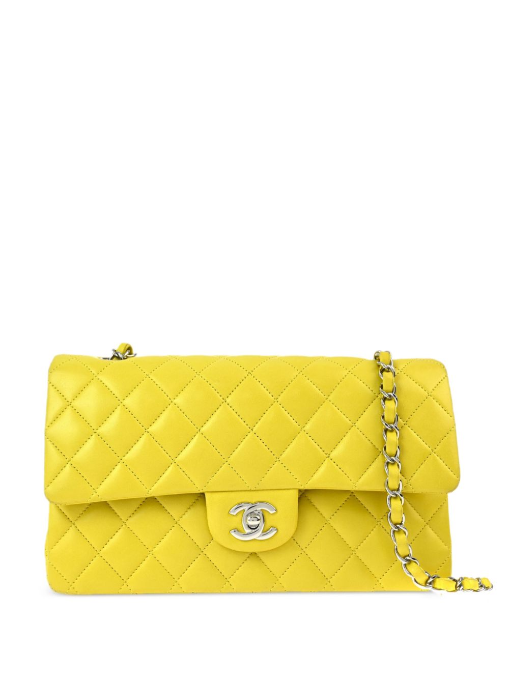 CHANEL Pre-Owned 2009 medium Double Flap shoulder bag - Yellow von CHANEL Pre-Owned