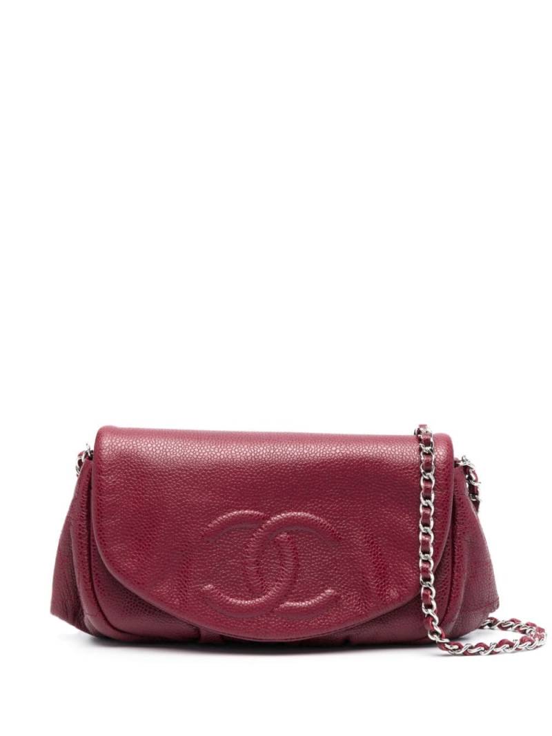 CHANEL Pre-Owned 2010–2011 CC Half Moon wallet-on-chain - Red von CHANEL Pre-Owned