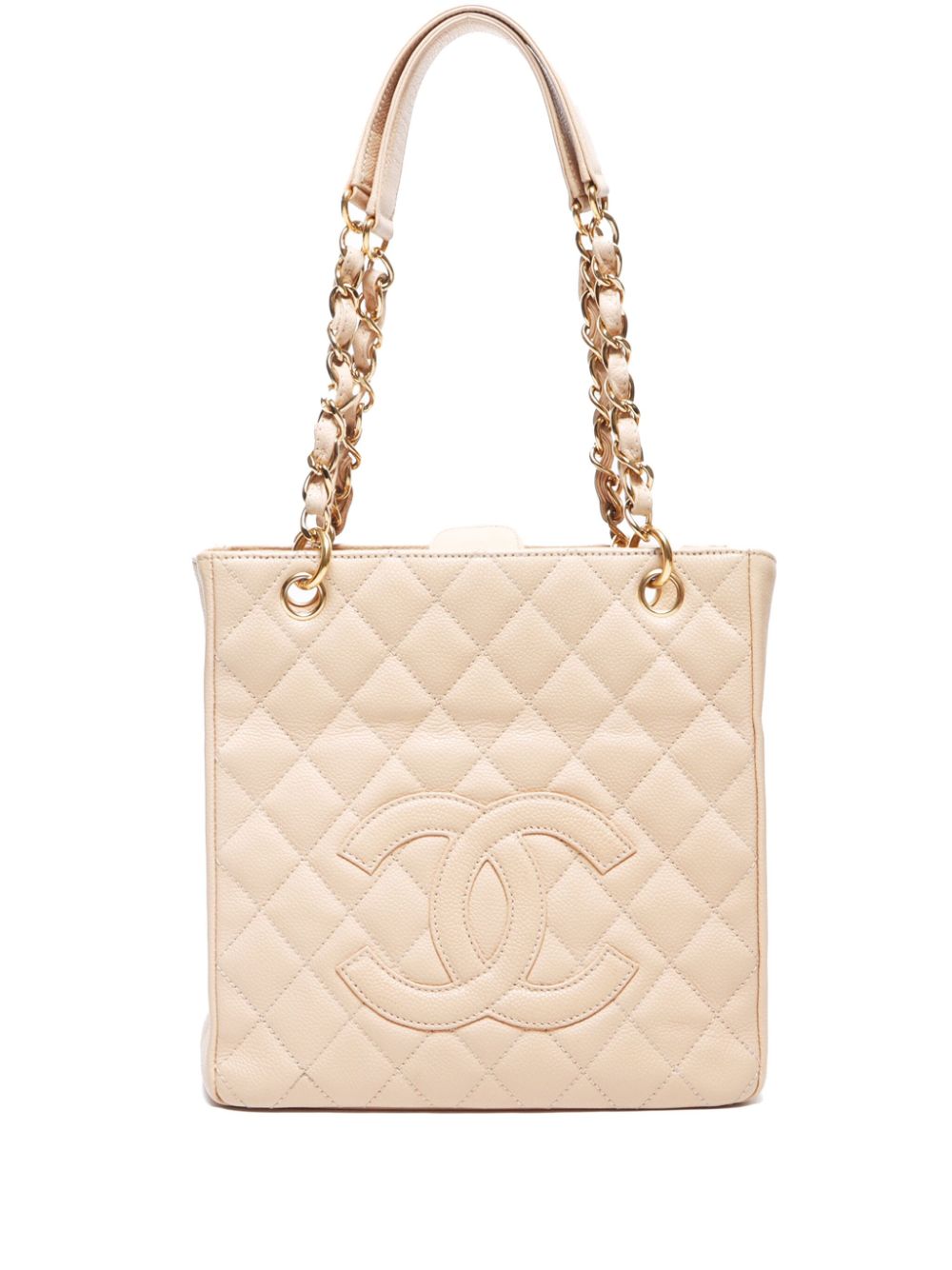 CHANEL Pre-Owned 2010 diamond-quilted tote bag - Neutrals von CHANEL Pre-Owned