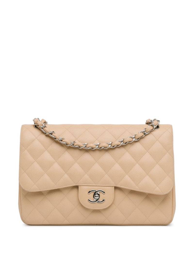 CHANEL Pre-Owned 2011 Jumbo Classic Caviar Double Flap shoulder bag - Brown von CHANEL Pre-Owned