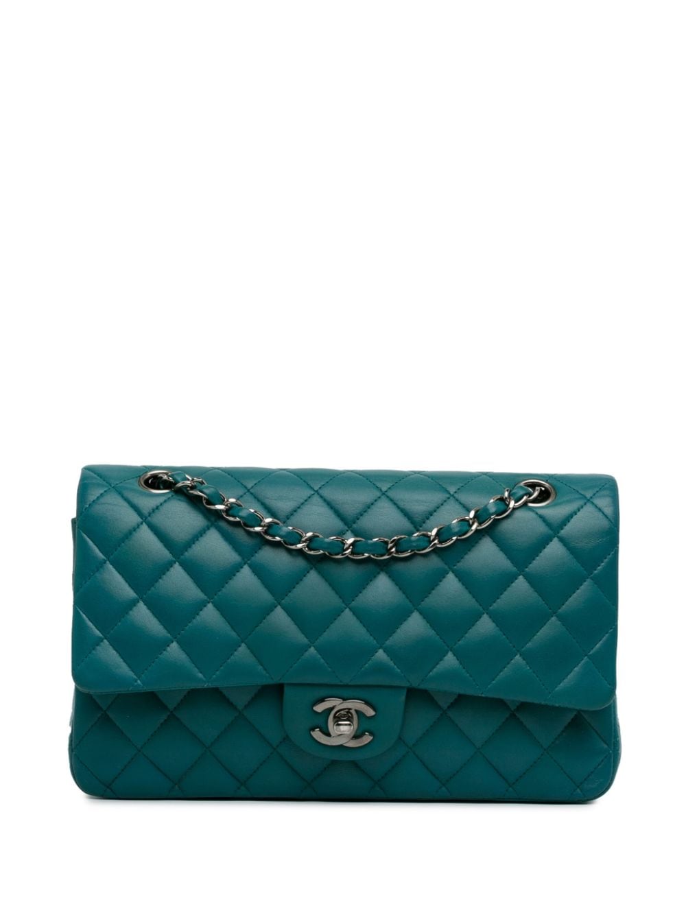 CHANEL Pre-Owned 2011 Medium Classic Lambskin Double Flap shoulder bag - Blue von CHANEL Pre-Owned