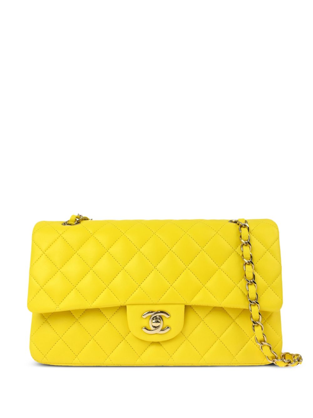 CHANEL Pre-Owned 2011 medium Double Flap shoulder bag - Yellow von CHANEL Pre-Owned