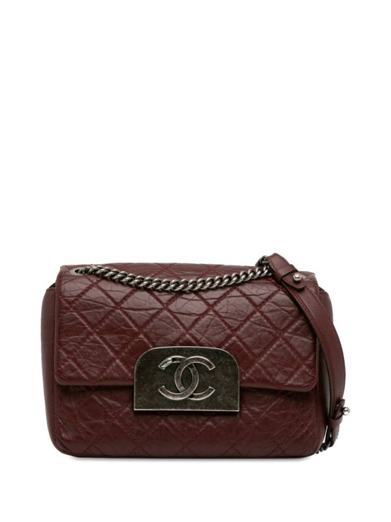 CHANEL Pre-Owned 2012-2013 Aged Calfskin CC Square Flap crossbody bag - Red von CHANEL Pre-Owned