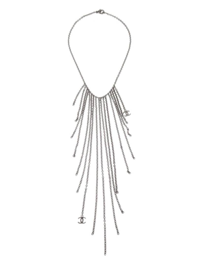 CHANEL Pre-Owned 2012 CC fringe necklace - Silver von CHANEL Pre-Owned