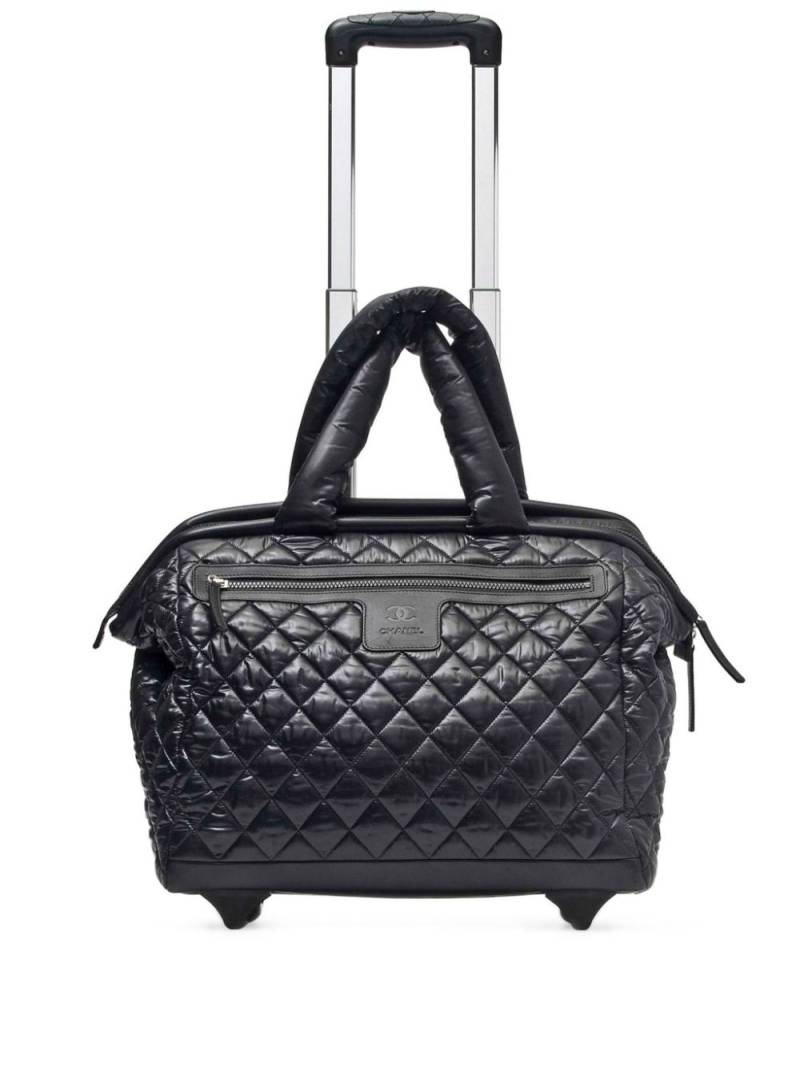 CHANEL Pre-Owned 2012 Cocoon diamond quilted trolley - Black von CHANEL Pre-Owned