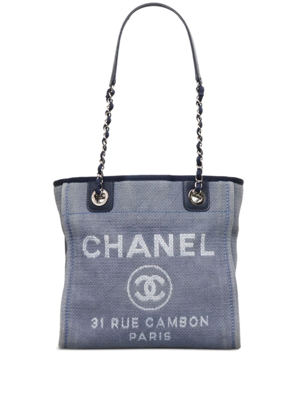 CHANEL Pre-Owned 2012 small Deauville tote bag - Blue von CHANEL Pre-Owned