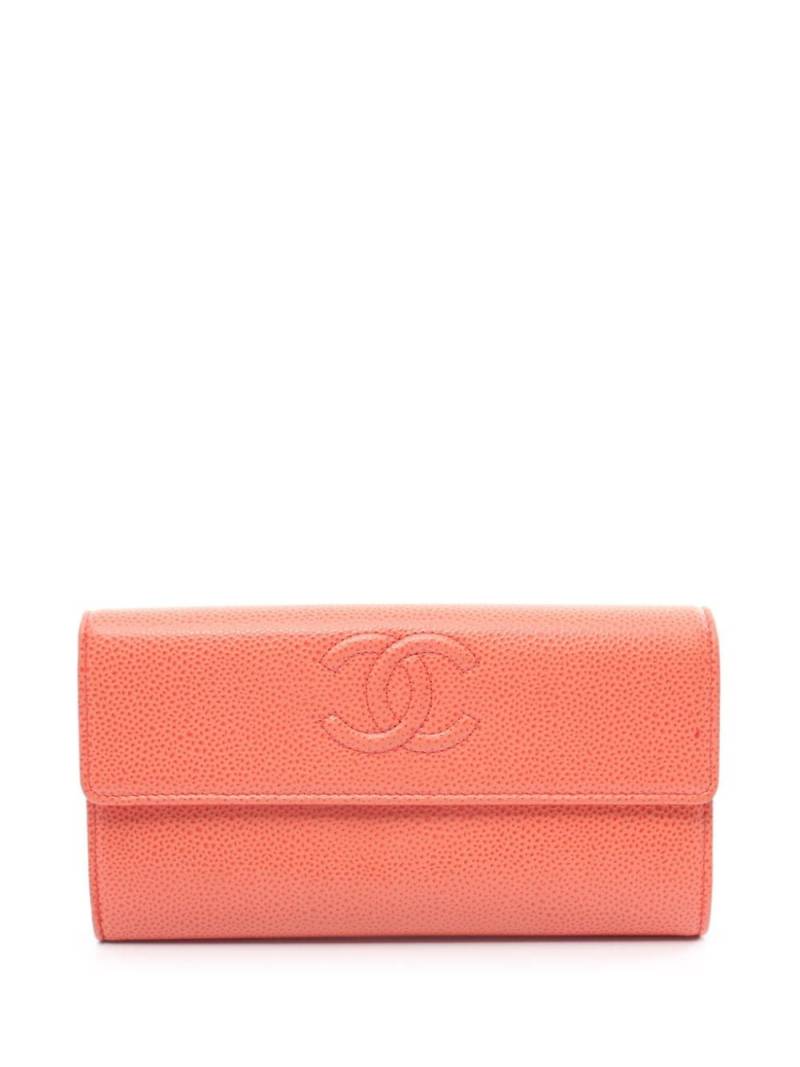 CHANEL Pre-Owned 2013-2014 CC wallet - Orange von CHANEL Pre-Owned