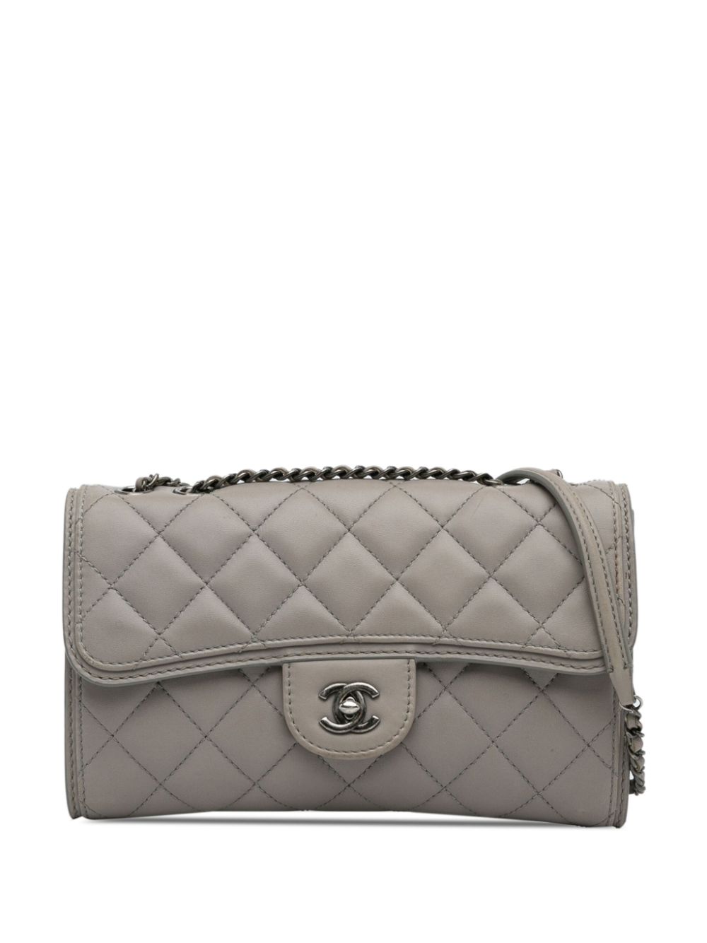 CHANEL Pre-Owned 2013-2014 Mini Lambskin Flap crossbody bag - Grey von CHANEL Pre-Owned