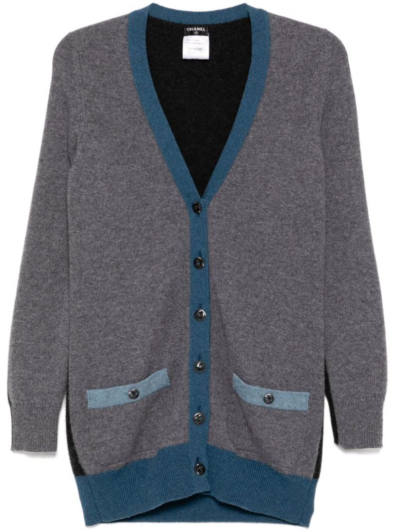 CHANEL Pre-Owned 2013-2014 long-sleeved cardigan - Blue von CHANEL Pre-Owned