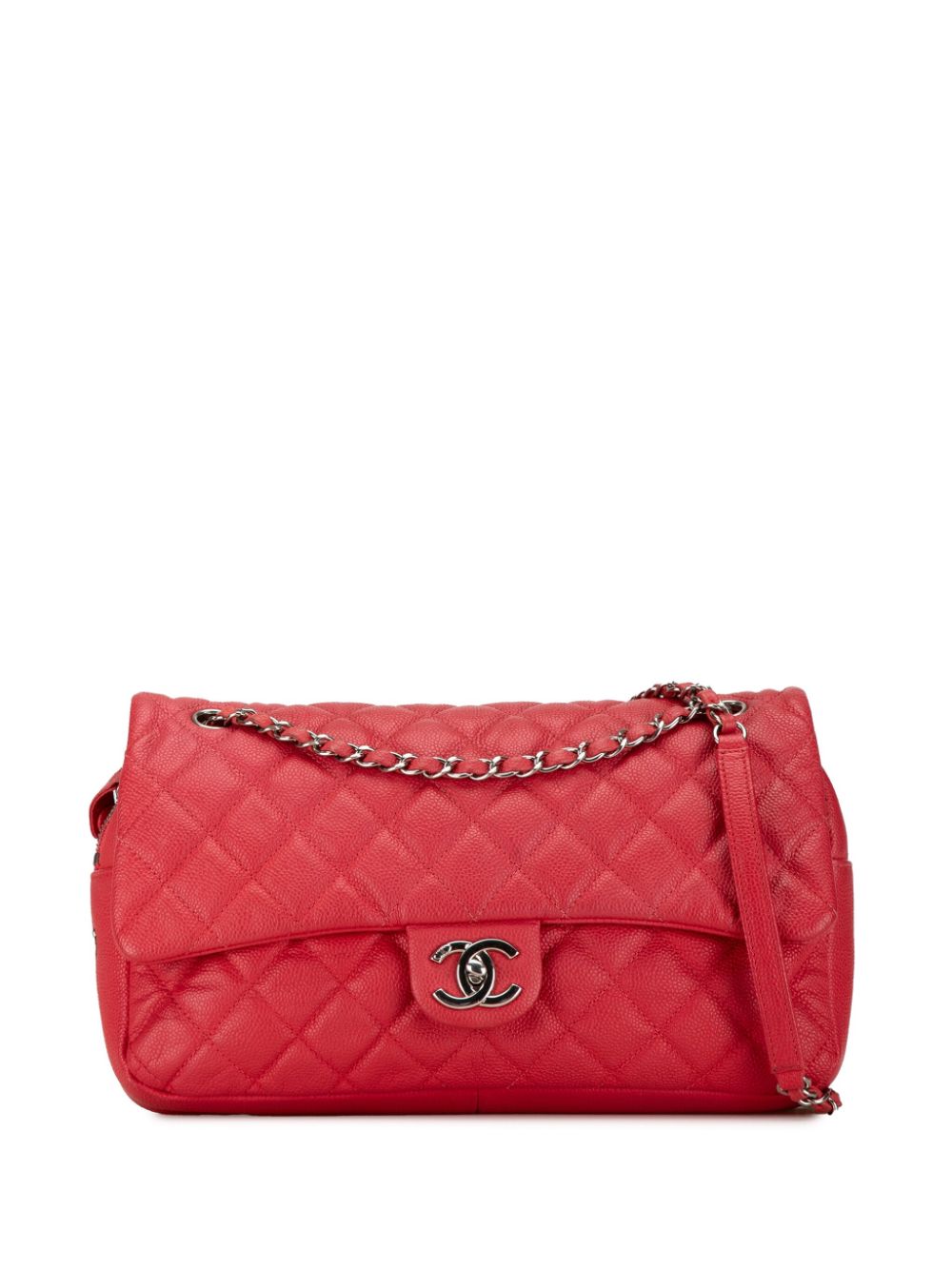 CHANEL Pre-Owned 2014-2015 Jumbo Caviar Easy Flap shoulder bag - Red von CHANEL Pre-Owned