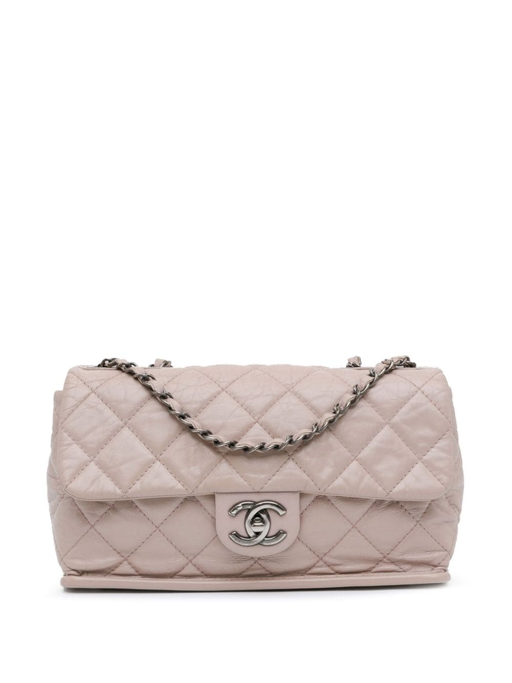 CHANEL Pre-Owned 2014-2015 Quilted Aged Calfskin Single Flap shoulder bag - Brown von CHANEL Pre-Owned