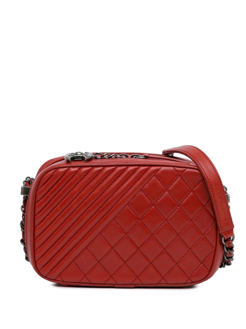 CHANEL Pre-Owned 2014-2015 Small Coco Boy Camera crossbody bag - Red von CHANEL Pre-Owned