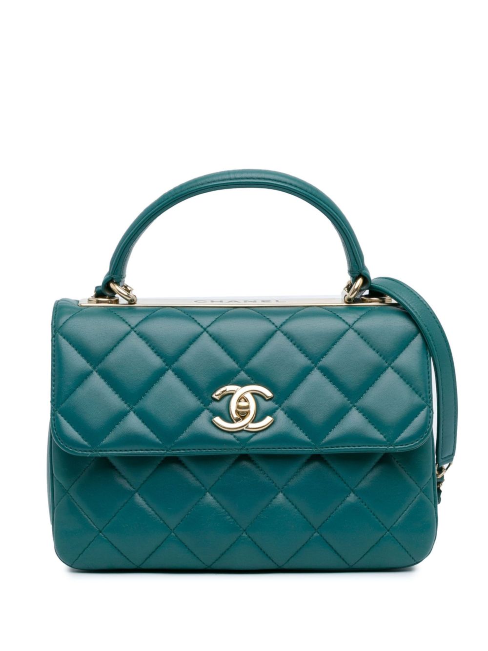 CHANEL Pre-Owned 2014-2015 Small Lambskin Trendy CC Flap satchel - Green von CHANEL Pre-Owned