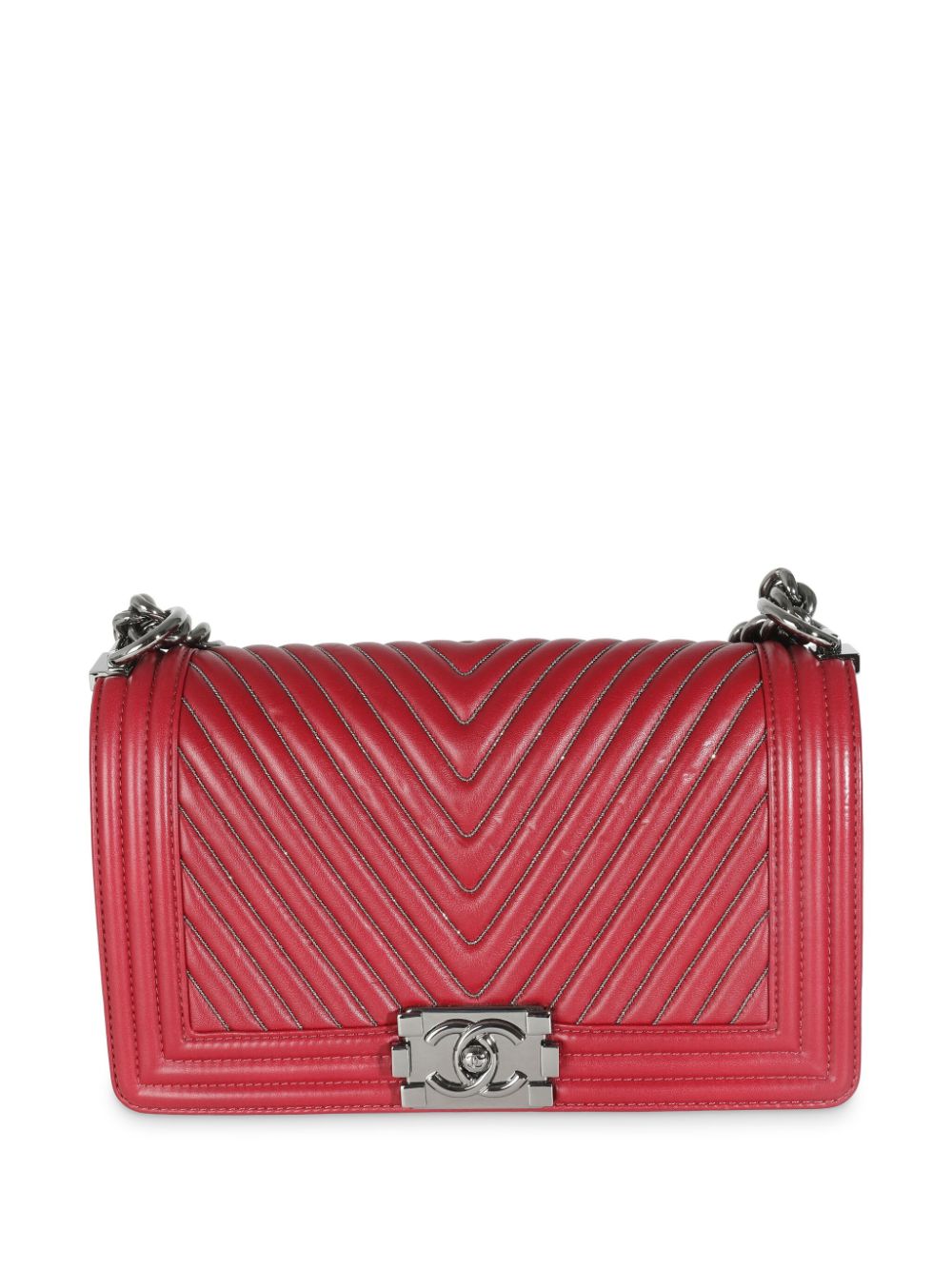 CHANEL Pre-Owned 2014-2015 medium Boy Chanel shoulder bag - Red von CHANEL Pre-Owned