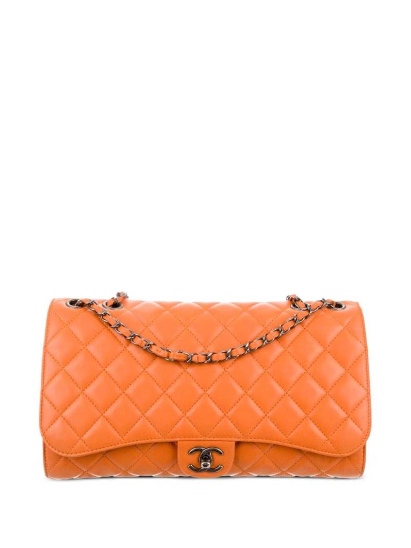 CHANEL Pre-Owned 2014 Classic Flap expandable shoulder bag - Orange von CHANEL Pre-Owned