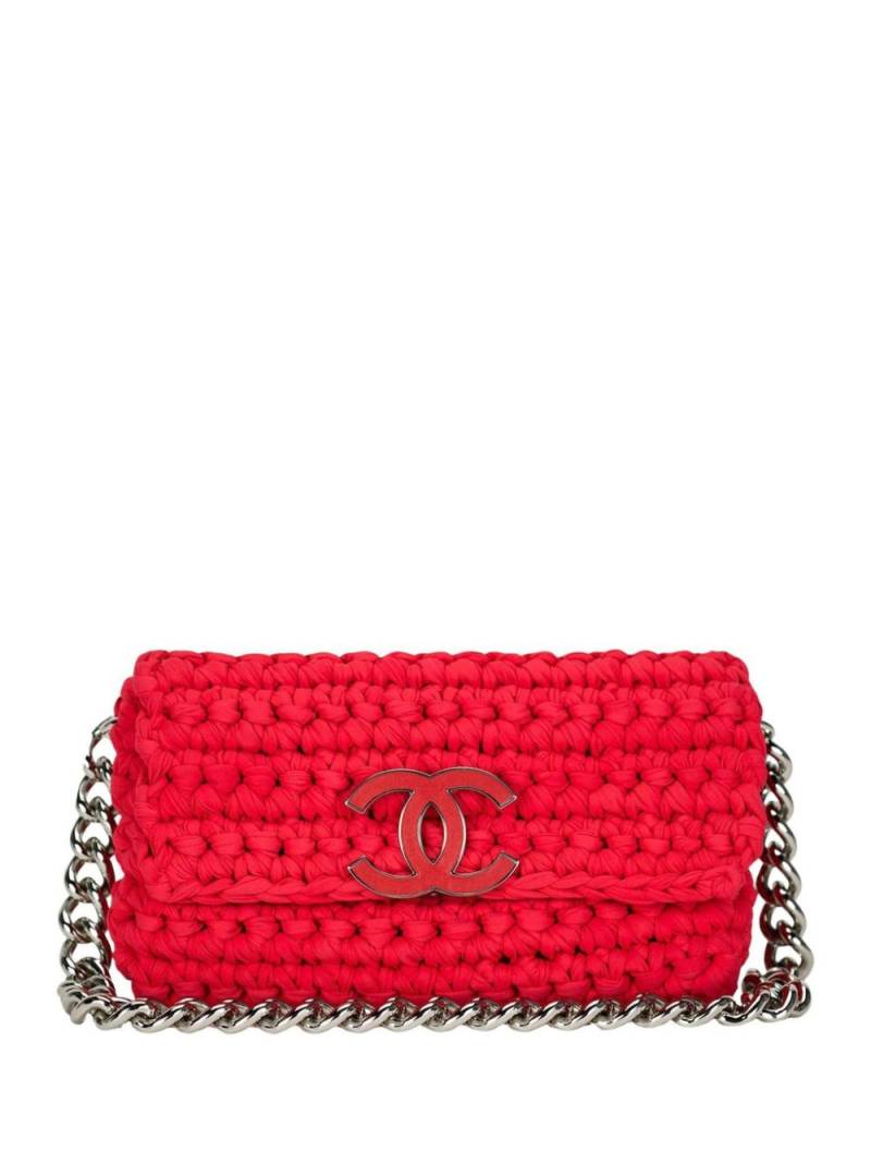 CHANEL Pre-Owned 2014 Cruise crochet flap shoulder bag - Red von CHANEL Pre-Owned