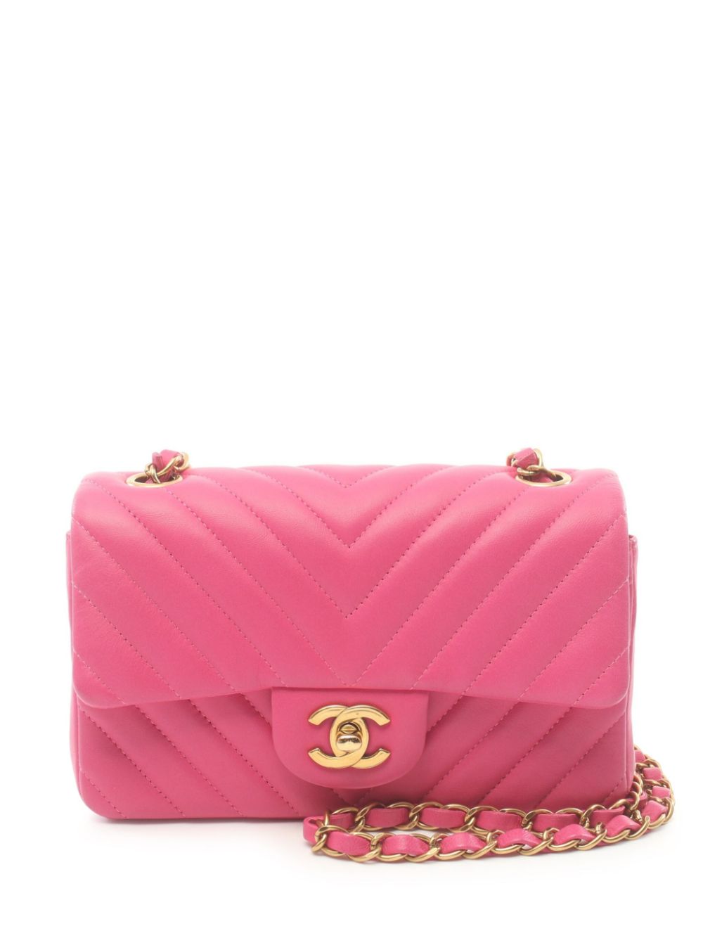 CHANEL Pre-Owned 2015-2016 V-Stitch shoulder bag - Pink von CHANEL Pre-Owned