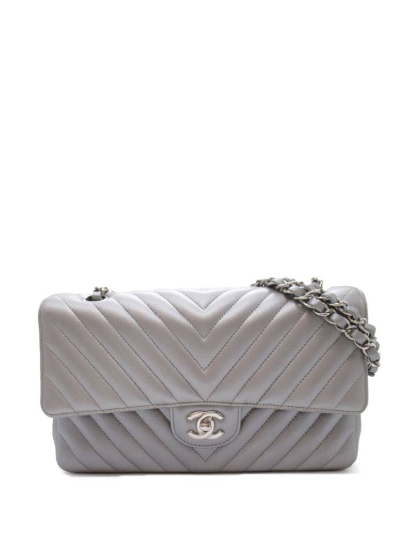 CHANEL Pre-Owned 2016-2017 Double Flap shoulder bag - Silver von CHANEL Pre-Owned