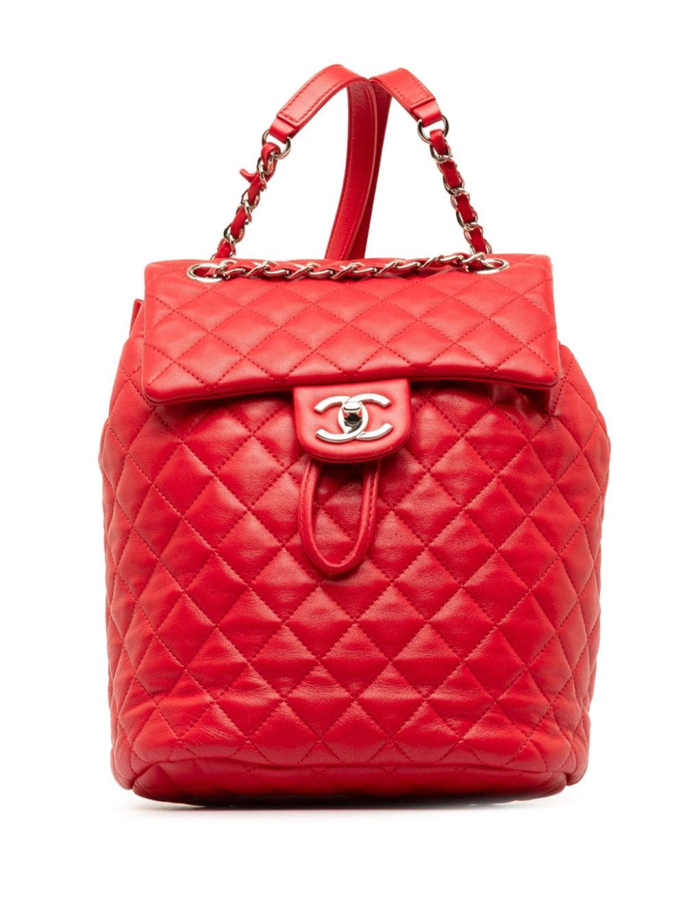 CHANEL Pre-Owned 2016-2017 Small Lambskin Urban Spirit backpack - Red von CHANEL Pre-Owned