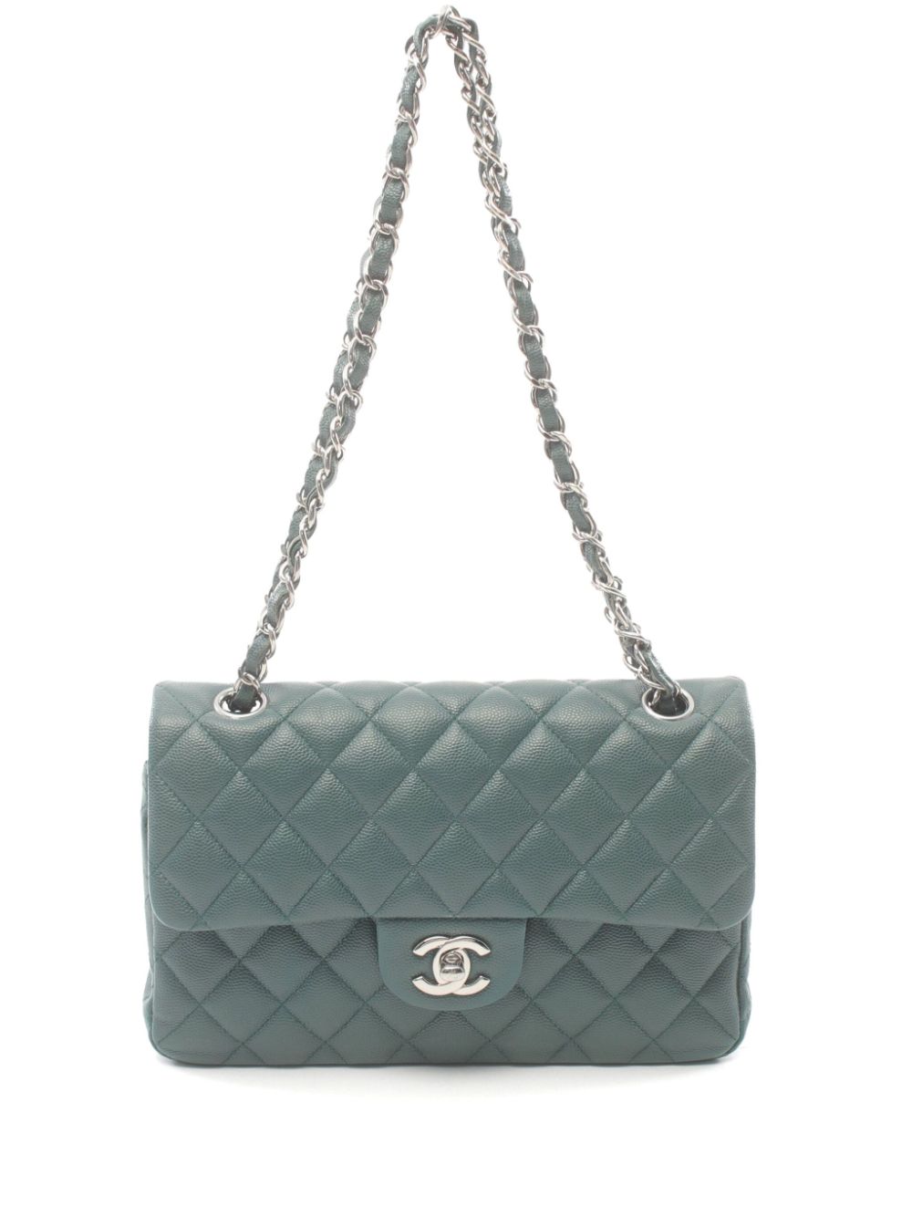 CHANEL Pre-Owned 2017-2018 Double Flap shoulder bag - Green von CHANEL Pre-Owned