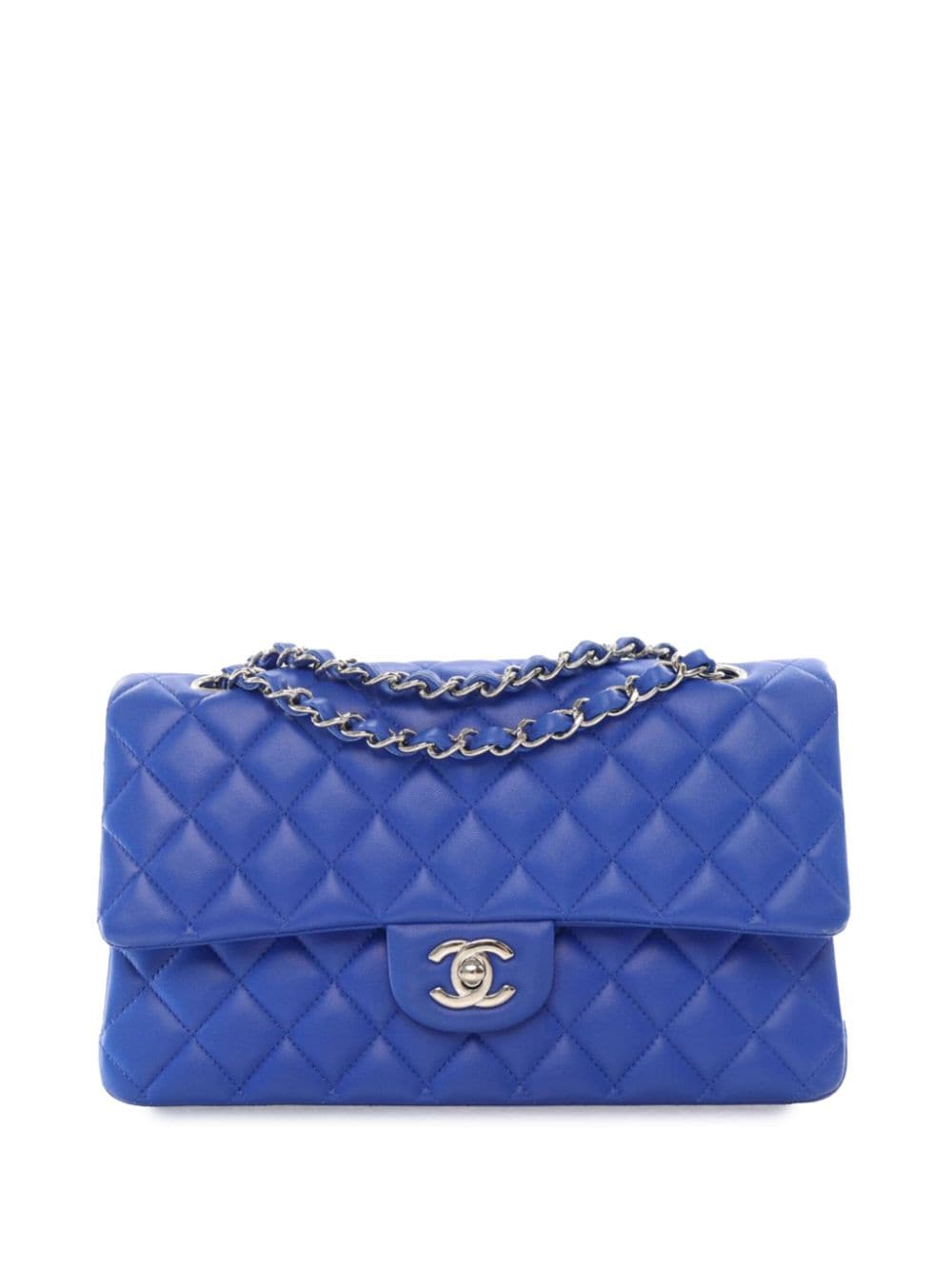 CHANEL Pre-Owned 2018-2019 Medium Classic Lambskin Double Flap shoulder bag - Blue von CHANEL Pre-Owned