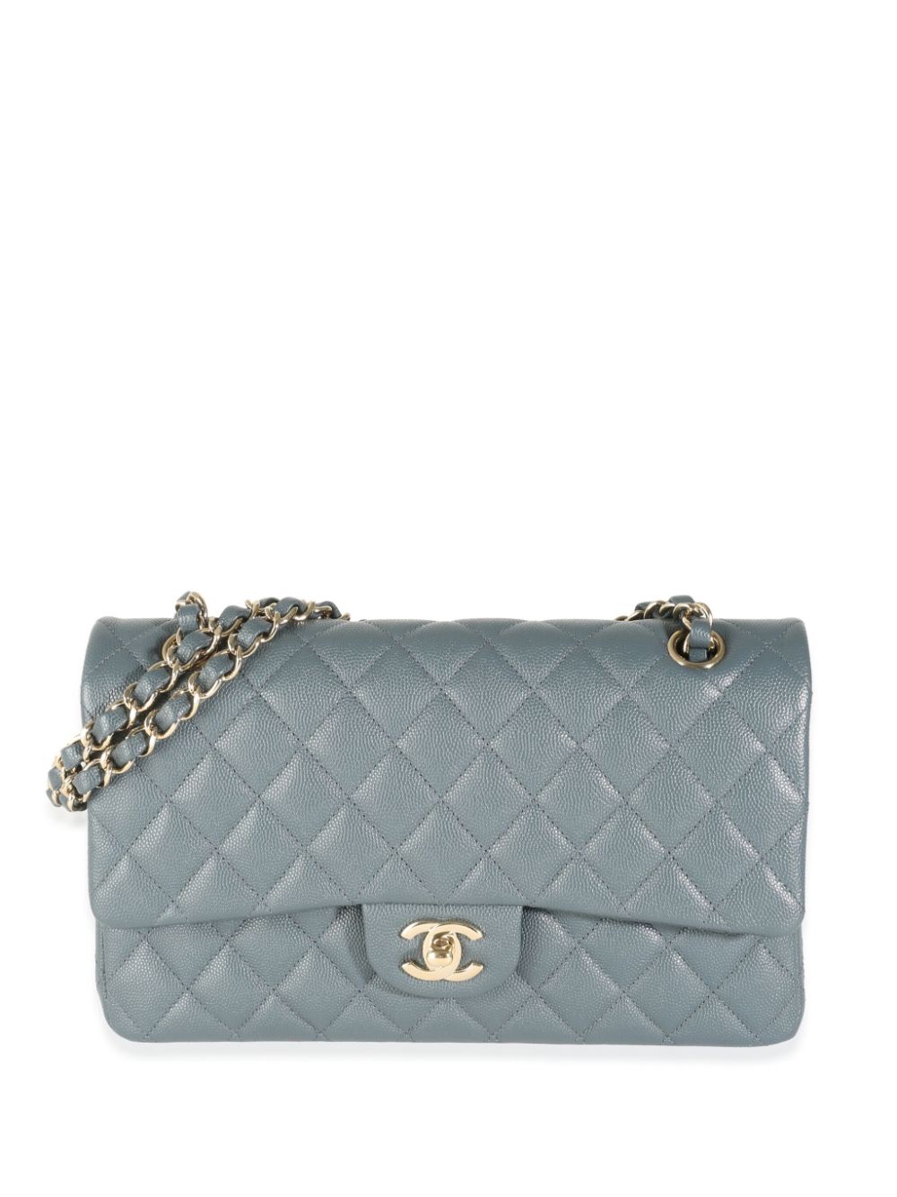 CHANEL Pre-Owned 2018-2019 medium Double Flap shoulder bag - Grey von CHANEL Pre-Owned