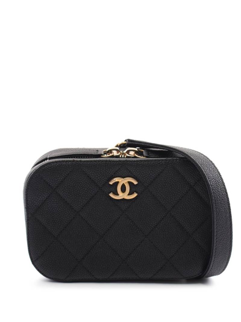 CHANEL Pre-Owned 2019 CC diamond-quilted belt bag - Black von CHANEL Pre-Owned