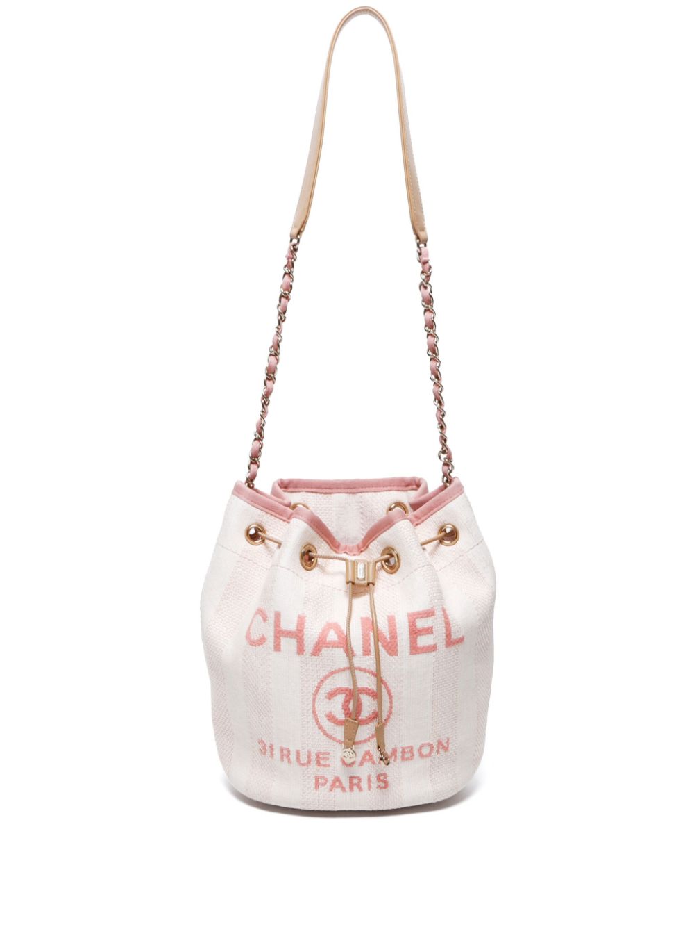 CHANEL Pre-Owned 2019 Deauville bucket bag - Neutrals von CHANEL Pre-Owned