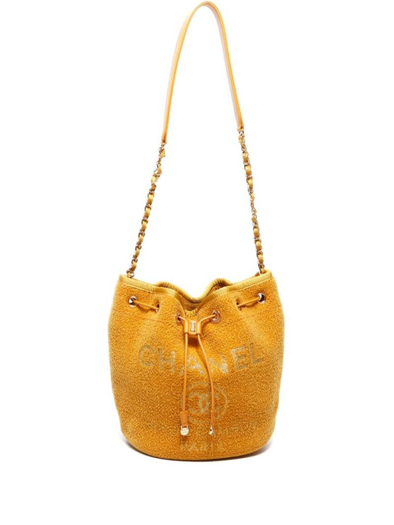 CHANEL Pre-Owned 2019 Deauville bucket bag - Yellow von CHANEL Pre-Owned