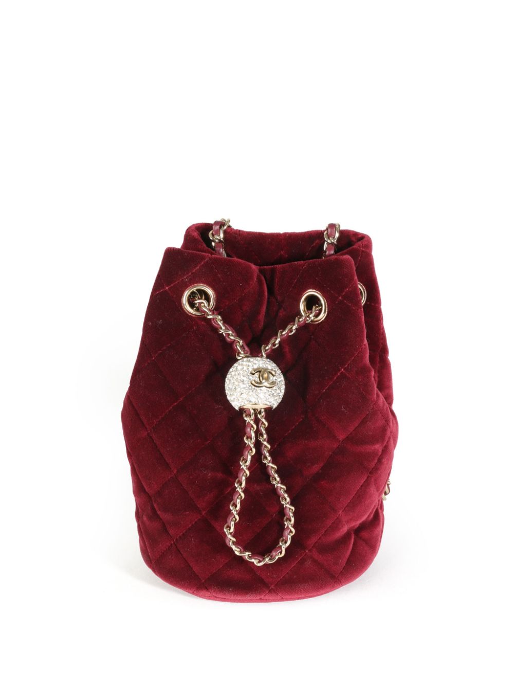 CHANEL Pre-Owned 2020 Pearl Crush bucket bag - Red von CHANEL Pre-Owned