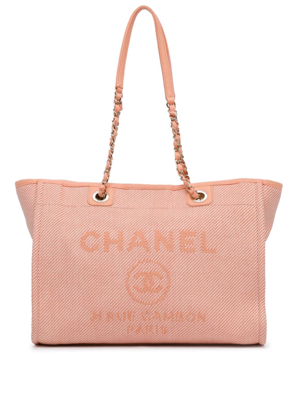 CHANEL Pre-Owned 2020 Small Canvas Deauville tote bag - Pink von CHANEL Pre-Owned