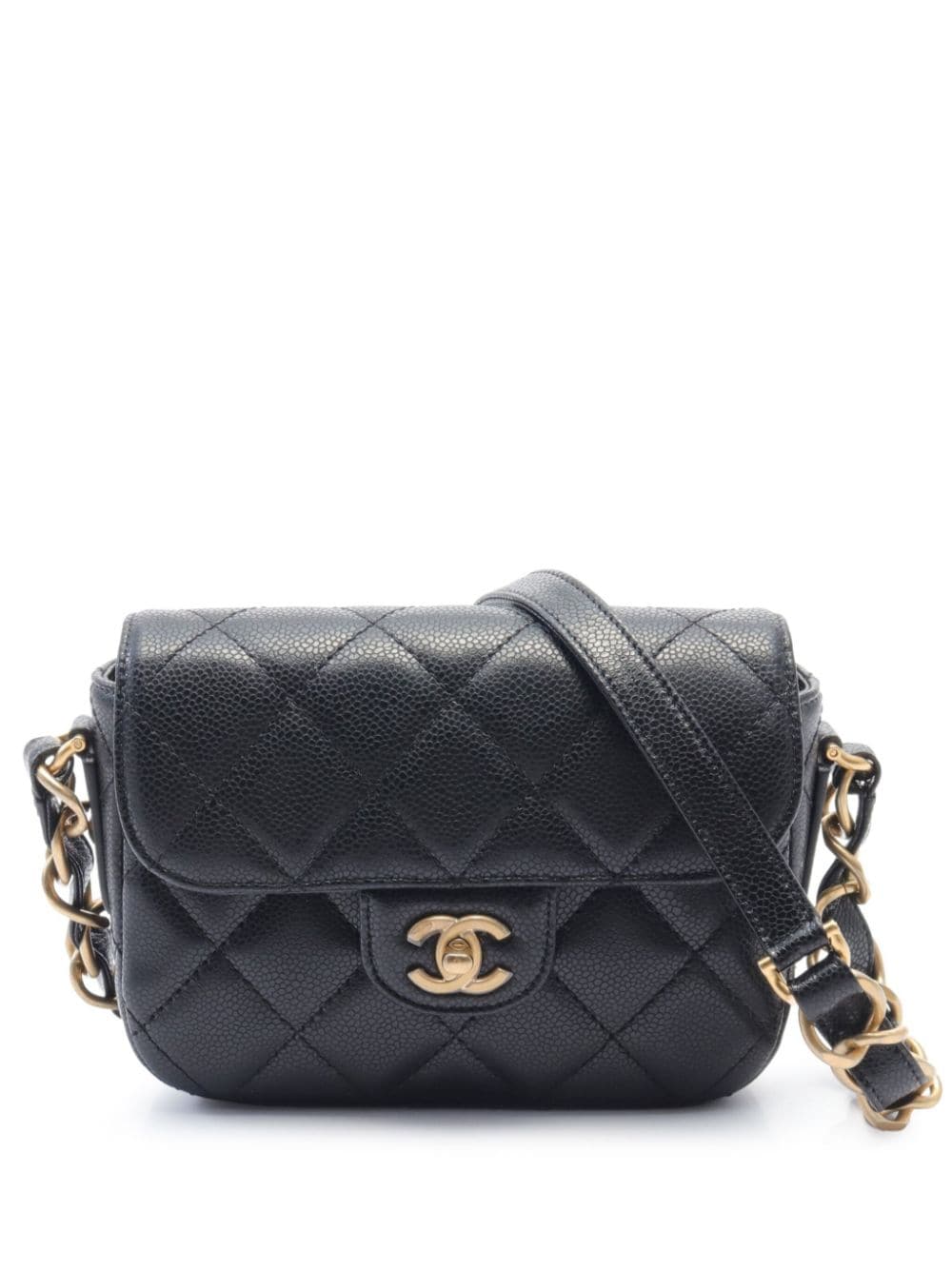 CHANEL Pre-Owned 2020 mini matelasse shoulder bag - Black von CHANEL Pre-Owned