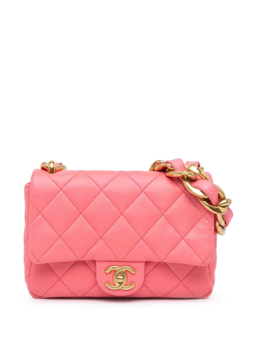 CHANEL Pre-Owned 2021-2024 Small Quilted Lambskin Funky Town Flap shoulder bag - Pink von CHANEL Pre-Owned