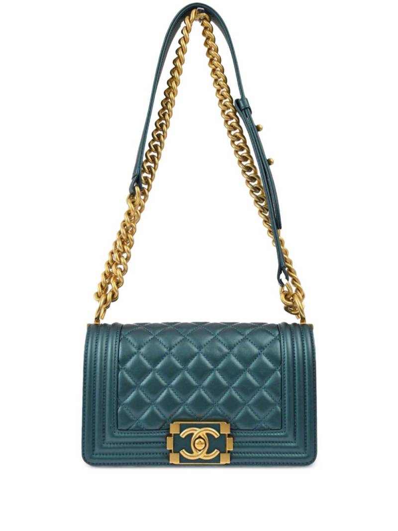 CHANEL Pre-Owned 2021 small Boy Chanel shoulder bag - Green von CHANEL Pre-Owned