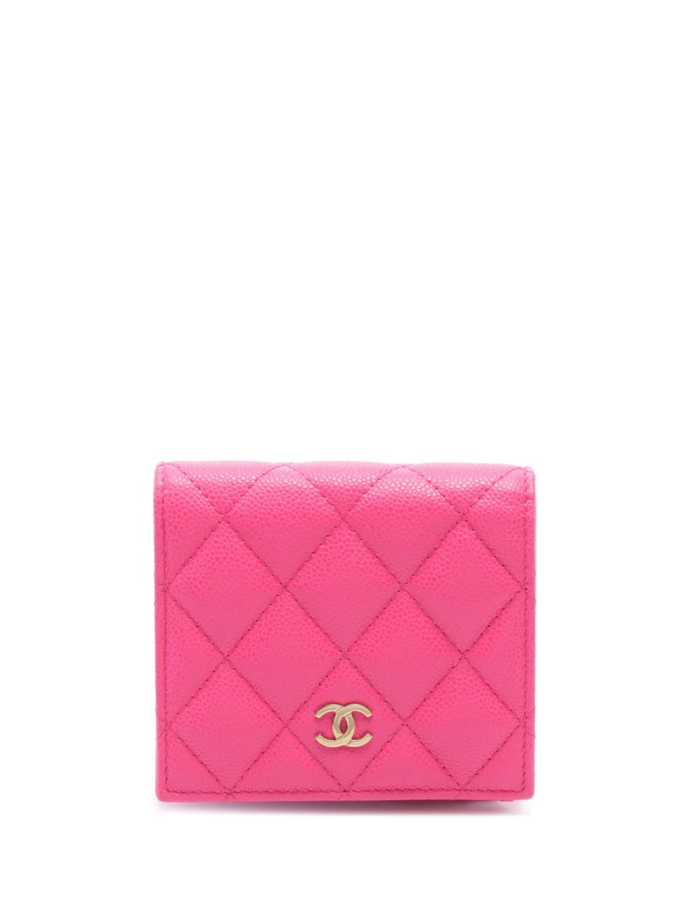 CHANEL Pre-Owned 2021 small quilted bi-fold wallet - Pink von CHANEL Pre-Owned