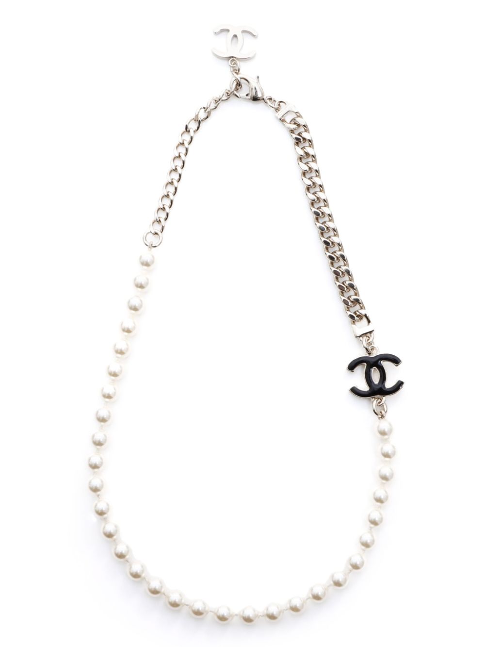 CHANEL Pre-Owned 2024 CC pearl necklace - Gold von CHANEL Pre-Owned