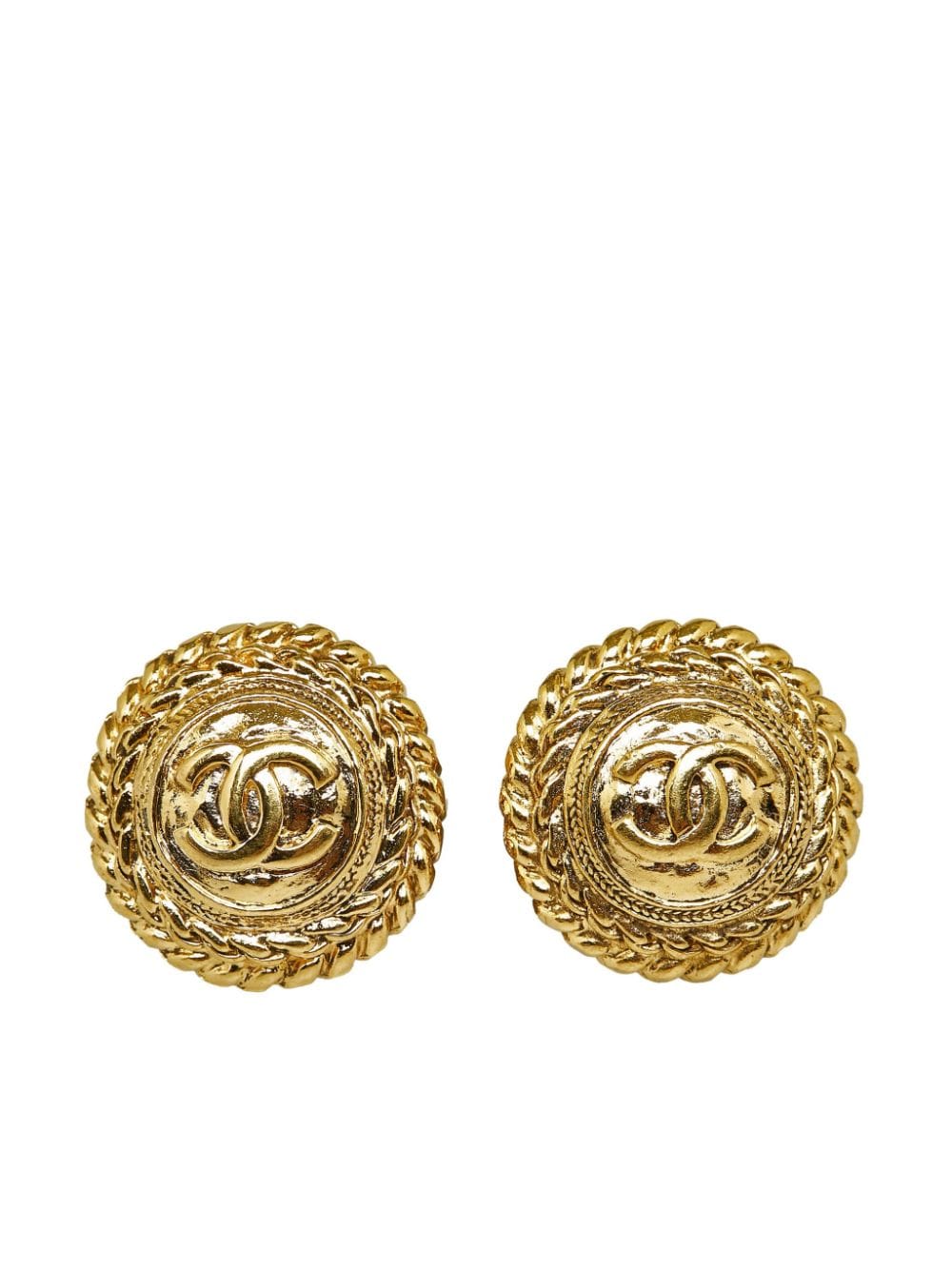 CHANEL Pre-Owned CC clip-on earrings - Gold von CHANEL Pre-Owned