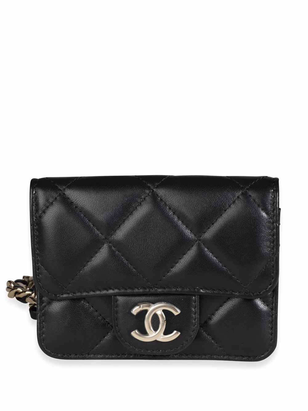 CHANEL Pre-Owned CC diamond-quilted belt bag - Black von CHANEL Pre-Owned