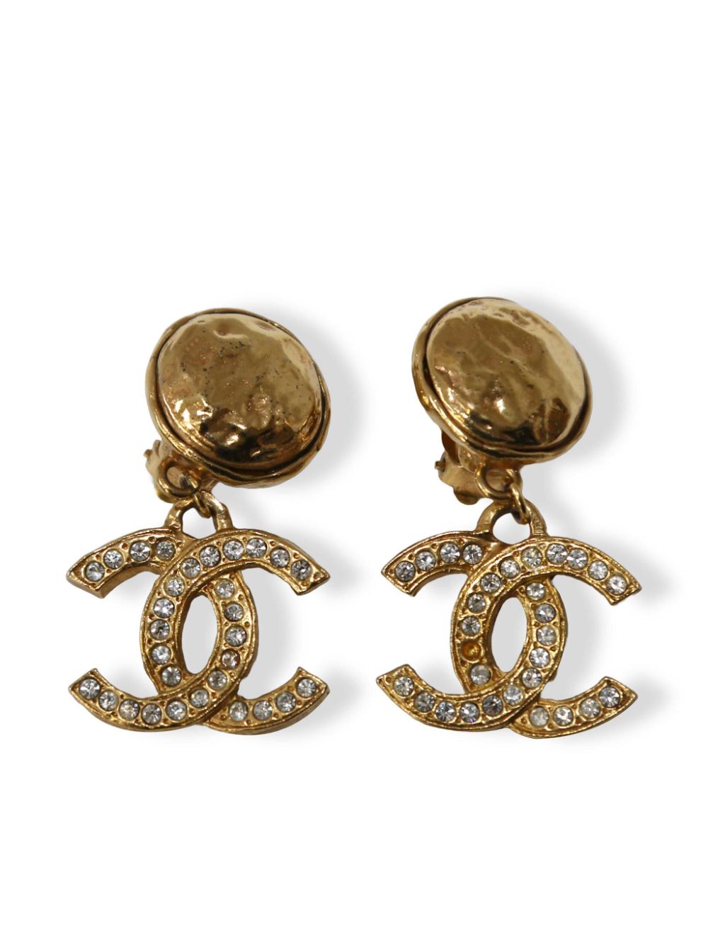 CHANEL Pre-Owned CC drop earrings - Gold von CHANEL Pre-Owned