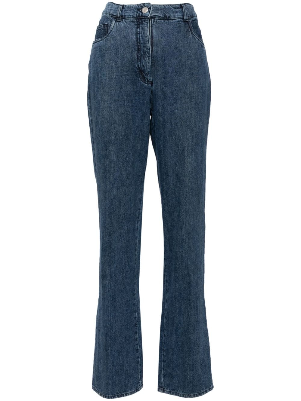 CHANEL Pre-Owned high-rise bootcut jeans - Blue von CHANEL Pre-Owned