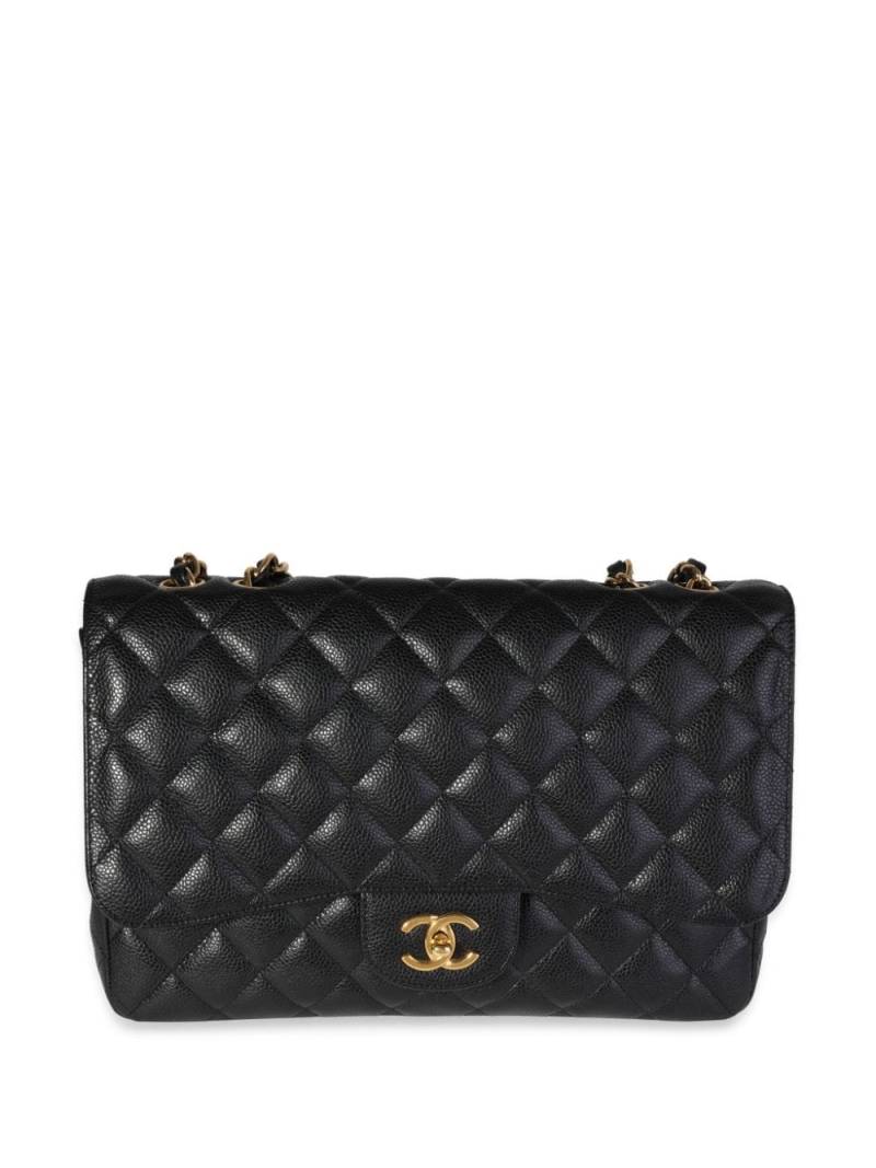 CHANEL Pre-Owned jumbo Classic Flap shoulder bag - Black von CHANEL Pre-Owned