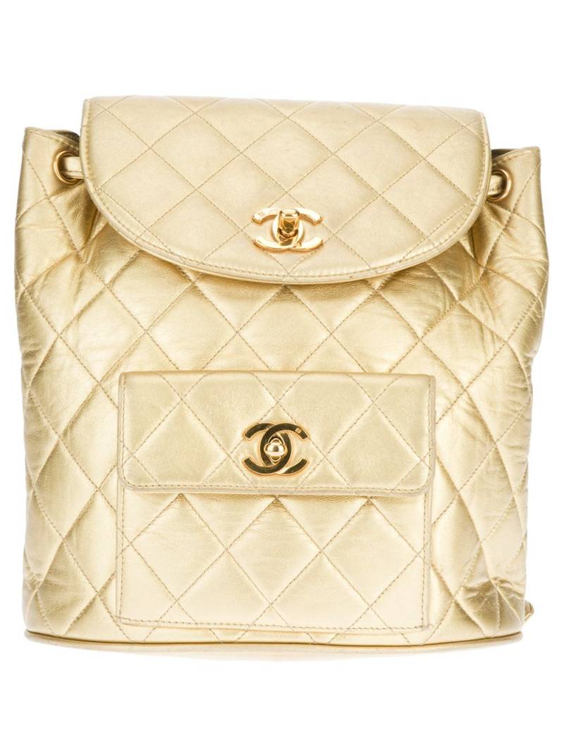 CHANEL Pre-Owned quilted backpack - Metallic von CHANEL Pre-Owned