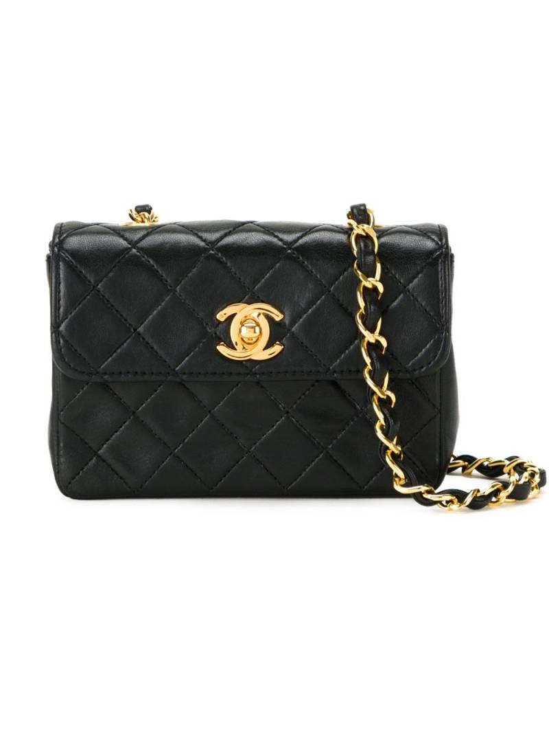 CHANEL Pre-Owned small quilted crossbody bag - Black von CHANEL Pre-Owned