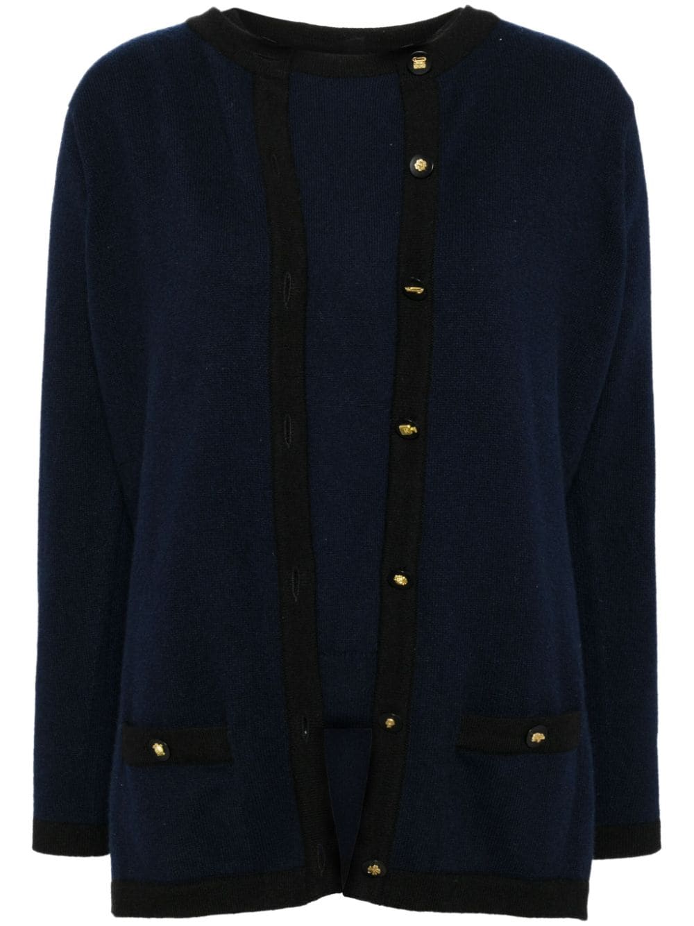 CHANEL Pre-Owned wool cardigan set - Blue von CHANEL Pre-Owned