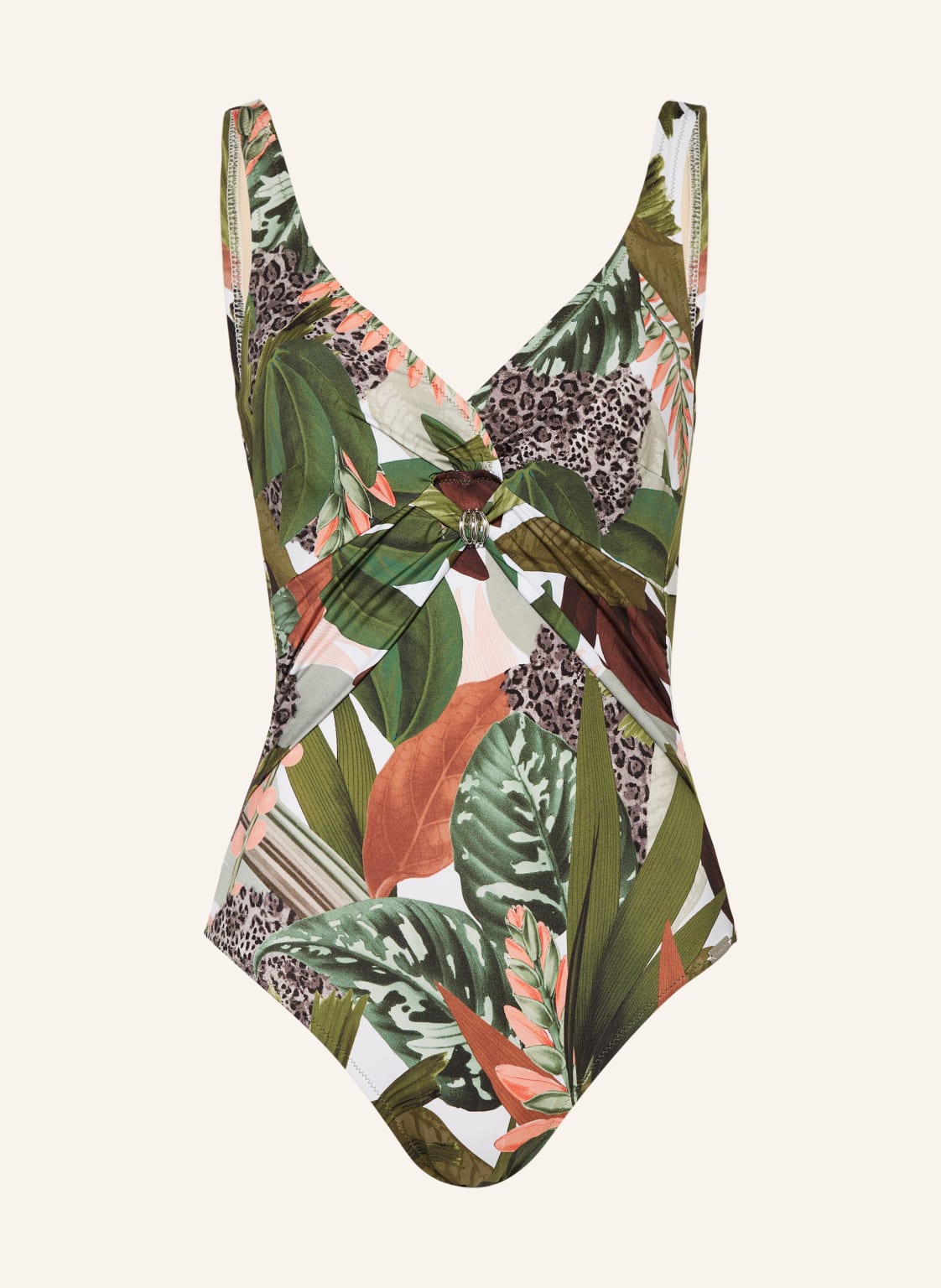 Charmline Shape-Badeanzug Floral Safari gruen von CHARMLINE