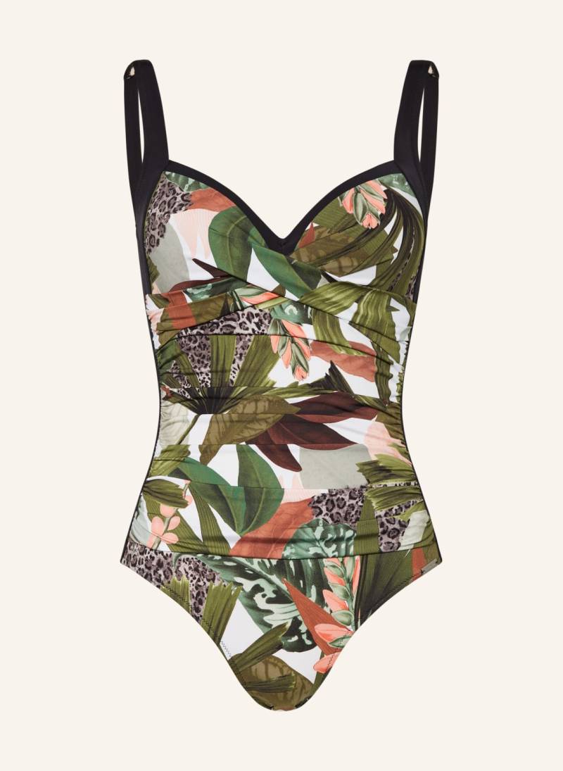 Charmline Shape-Badeanzug Floral Safari gruen von CHARMLINE