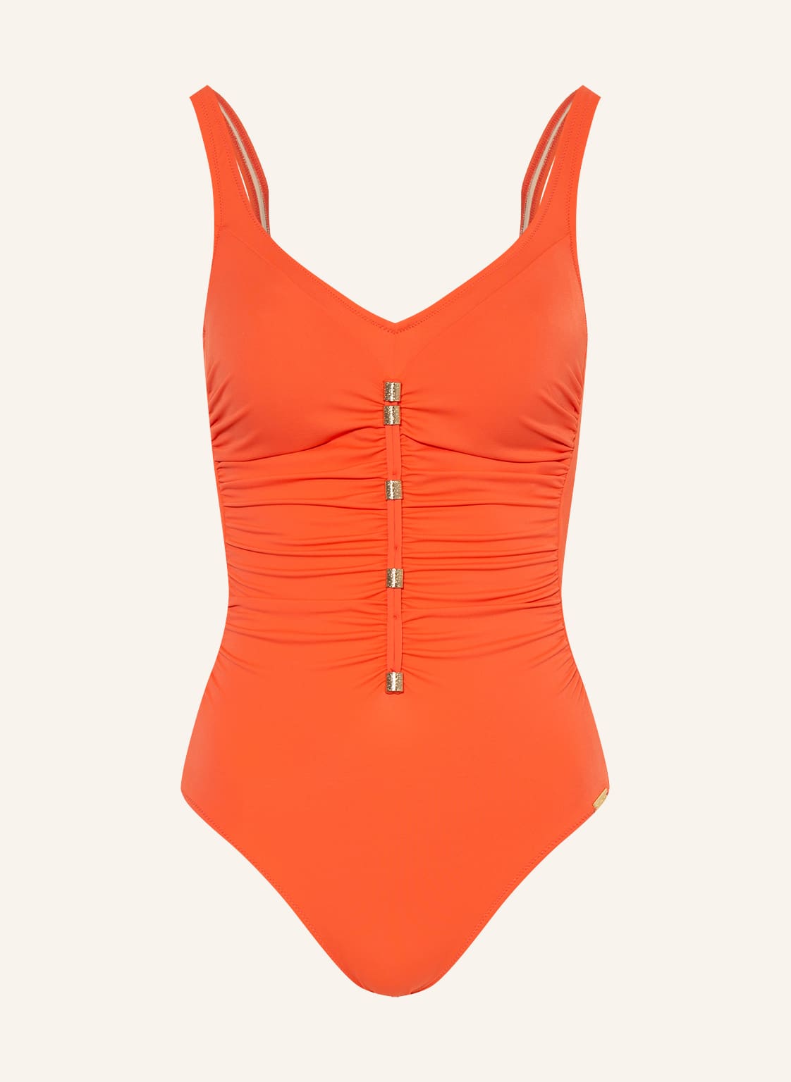 Charmline Shape-Badeanzug Uni orange von CHARMLINE